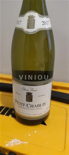 Viner Blanc sec Olivier Tricon 2017 Frankrike Bourgogne Petit-chablis AOC