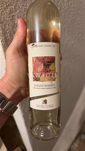 Vaud Lavaux AOC Jean-Paul Forestier Gewurtztraminer doux 2021