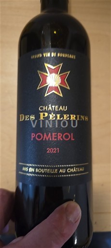Bordeaux Pomerol Château Des Pèlerins 2021
