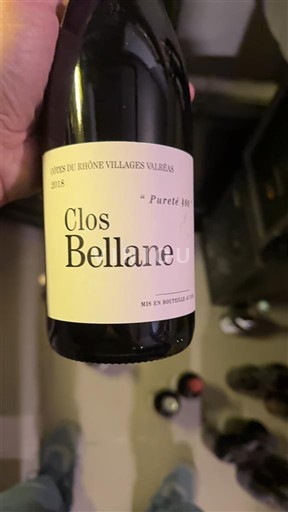 Rhônedalen Ospecificerad Clos Bellane Pureté 2018