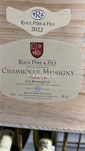 Bourgogne Chambolle-Musigny Premier Cru Roux Père & Fils Les Borniques 2022
