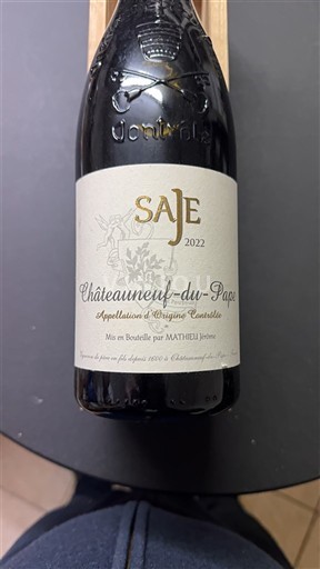 Rona dolina Châteauneuf-du-Pape Domaine Mathieu SAJE 2022