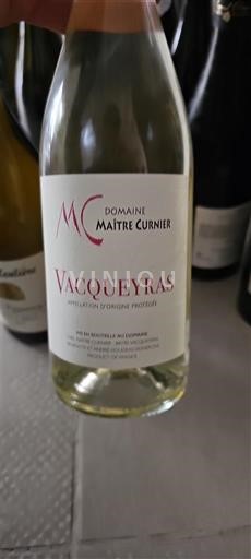 Wijnen Blanc sec Domaine Maître Curnier 2023 Frankrijk Rhônevallei Vacqueyras AOC