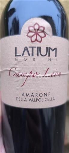 Véneto Amarone della Valpolicella Latium Morini Campo Leon 2011
