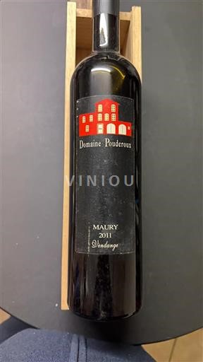 Roussillon Maury Domaine Pouderoux Vendange 2011