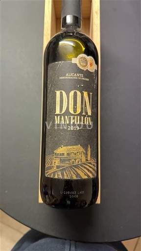 Vin Rouge sec Don Manfillón 2019 Espagne Murcie Alicante DO