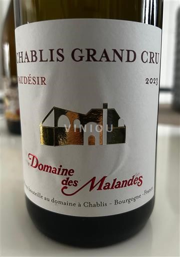 Burgundy Chablis Grand Cru Grand Cru Domaine S Malandes Vaudésir 2023