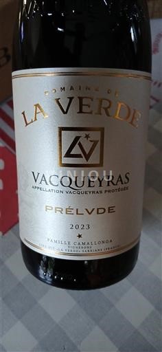 Rona dolina Vacqueyras Domaine La Verde Prélude 2023
