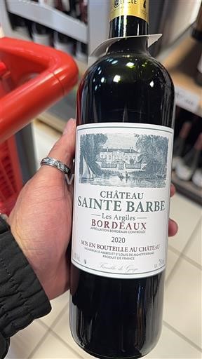 Bordeaux Château Sainte Barbe Les Argiles 2020