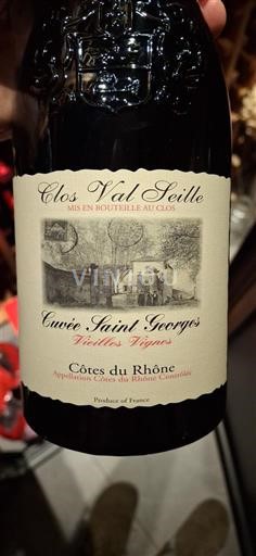 Rhônen laakso Côtes-du-rhône Clos Val Seille Saint Georges Vieilles Vignes 2021