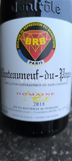 Rhône-dalen Châteauneuf-du-Pape Le Pointu BRB 2018