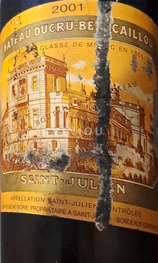 Bordeaux Saint-Julien Grand Cru Château Cru-Beaucaillou 2001
