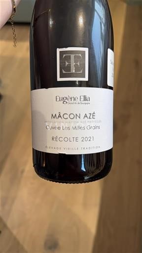 Burgundi Mâcon ja Mâcon-kylät Eugène Ella Les Milles Grains 2021