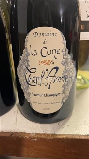 Loiren laakso Saumur-champigny Domaine La Cune Charl'Anne 2021