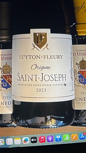 Rhônen laakso Saint-Joseph Luyton-Fleury Origine 2023