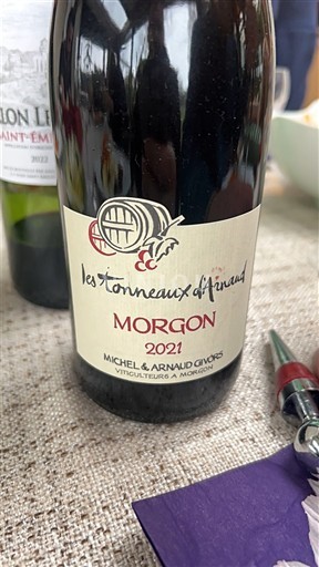 Beaujolais Morgon Les Tonneaux d'Arnaud 2021