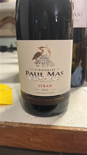 Languedoc og Roussillon Pays d'Oc Vignobles Paul Mas Syrah 2023