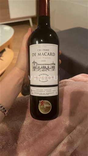Bordéus Bordeaux Superior Château Macard Passion 2022
