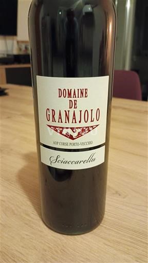 Vin Rouge sec Sciaccarellu Domaine Granajolo 2022 France Corse Porto-Vecchio AOC