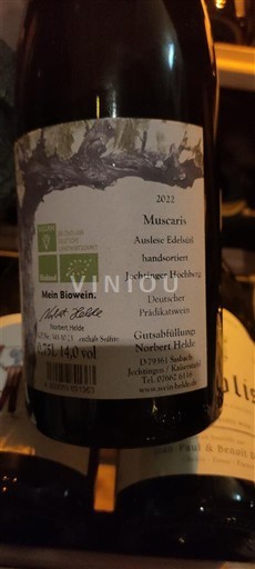 Baden Unspecified Norbert Helde Muscaris Auslese Edelsüß 2022