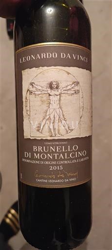 Toscana Brunello di Montalcino. Cantine Leonardo Da Vinci 2015