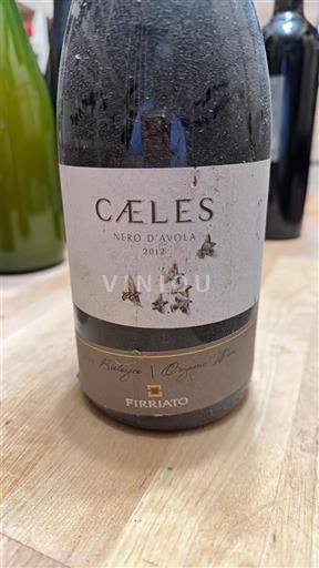 Viner Rouge sec Cæles Firriato 2012 Italien Sicilien Ospecificerad DOC