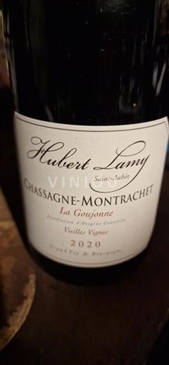 Borgoña Chassagne-Montrachet Hubert Lamy La Goujonne Vieilles Vignes 2020