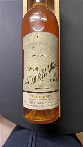 Bordeaux Sauternes Premier Cru Château La Tour Blanche 1998