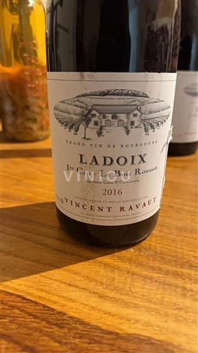 Vinos Rouge sec Le Bois Roussot Vincent Ravaut 2016 Francia Borgoña Ladoix AOC Premier Cru