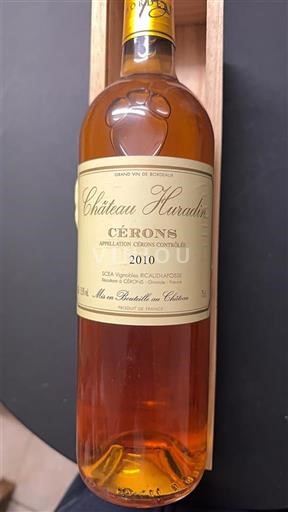 Bordeaux Cérons Château Huradin 2010