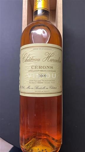 Bordeaux Cérons Château Huradin 2009