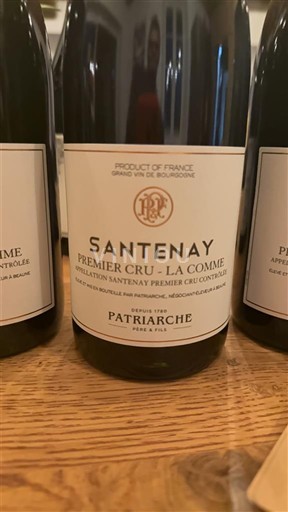Borgoña Santenay Premier Cru Patriarche Premier Cru - La Comme 2017