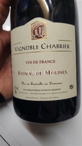 Languedoc Not Specified Vignoble Chabrier Riomal de Molines 2019