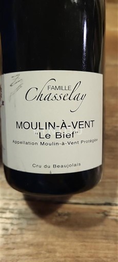 Beaujolais Moulin-à-vent Famille Chasselay Le Bief 2020