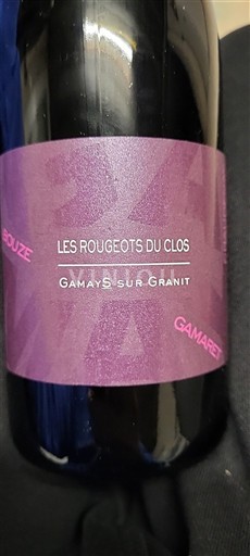 Vale do Loire Côte-roannaise Les Rougeots du Clos Les rougeots du Clos 2023