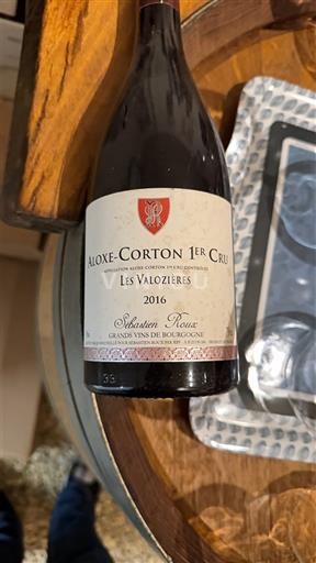 Bourgondië Aloxe-Corton Premier Cru Sébastien Roux Les Valozières 2016