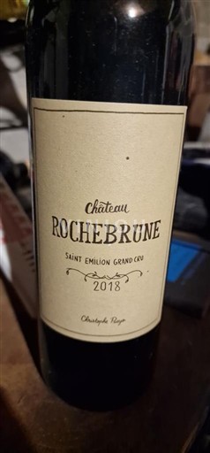 Bordeaux Saint-Émilion Grand Cru Grand Cru Château Rochebrune 2018