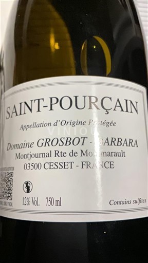 Loirevallei Saint-Pourçain Domaine Grosbot-Barbara Chardonnay/Tressalier 2024