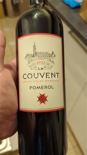 Bordeaux Pomerol Le Couvent 2022