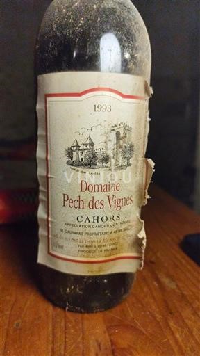 Sudoeste Cahors Domaine Pech des Vignes 1993