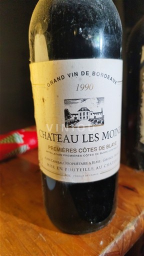 Vinos Rouge sec Château Les Moines 1990 Francia Burdeos No especificado AOC