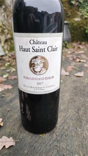 Bordeaux Puisseguin-Saint-Émilion Château Haut Saint Clair 2017