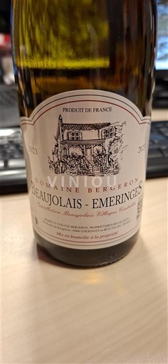 Beaujolais Ospecificerad Domaine Bergeron 2023