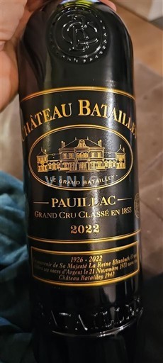Burdeos Pauillac Grand Cru Château Batailley Le Grand Batailley 2022