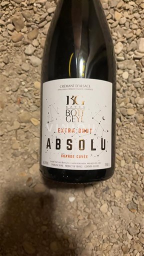 Alsace Alsace-kuohuviini Soutter Bott-Geyl Absolu Grande Ei vuosikertaa