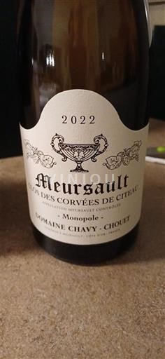 Bourgogne Meursault Domaine Chavy-Chouet Clos des Corvées de Citeau Monopole 2022