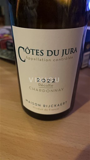 Jura Côtes-du-jura Maison Rijckaert Chardonnay 2022