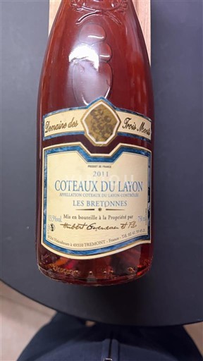 Loirevallei Coteaux du Layon Domaine S Trois Monts Les Bretonnes 2011