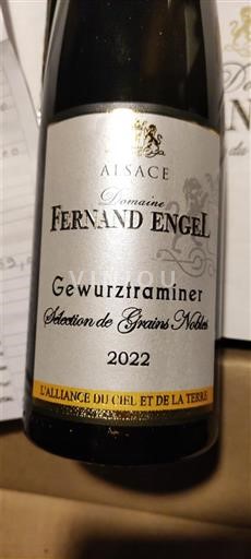 Elsass Gewürztraminer Sélection de Grains Nobles Domaine Fernand Engel 2022