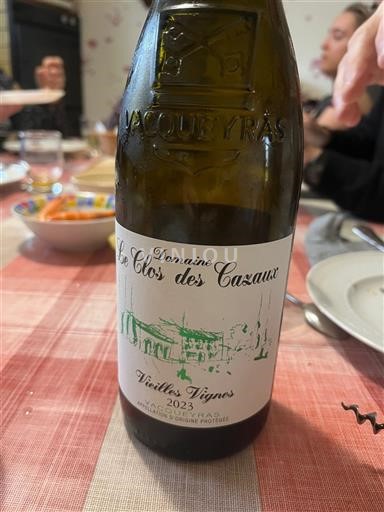 Vallée du Rhône Vacqueyras Domaine Le Clos des Cazaux Vieilles Vignes 2023